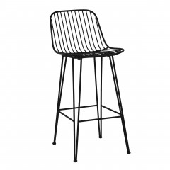 BAR CHAIR BLACK METAL WAND    - CHAIRS, STOOLS